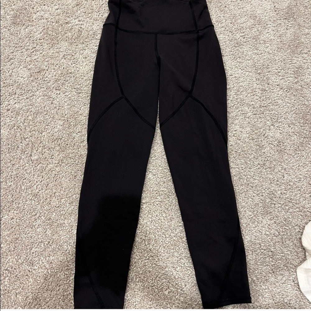 Lululemon Black Training Leggings 25”